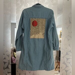 Red Hat Crafts Vintage Jean shirt/coat